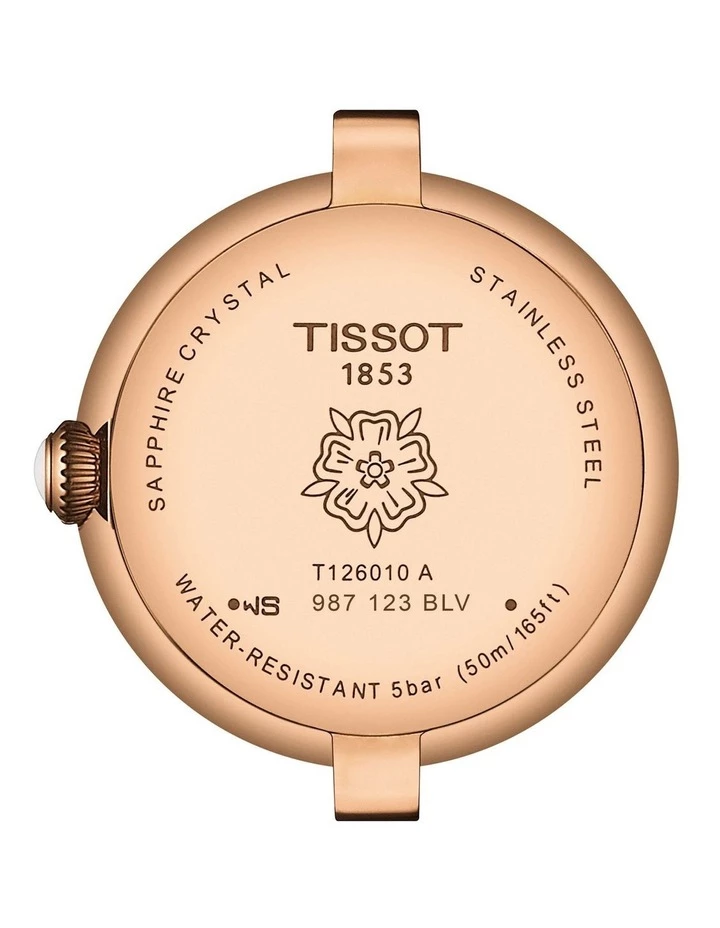 Tissot Bellissima Small Lady Rose Gold Leather Quartz Watch T126.010.36.013.00 4 Tissot Bellissima Small Lady Rose Gold Leather Quartz Watch T126.010.36.013.00 - Image 4