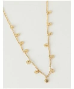 Piper Mini Disc Gold Necklace