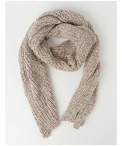 Piper Speckle Knit Ecru Winter Scarf