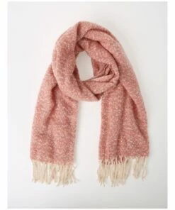 Miss Shop Boucle With Contrast Tassel Winter Scarf
