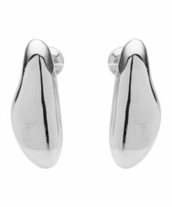 David Lawrence Irregular Form Stud Silver Stud Earrings