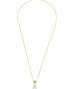 Pure Elements White Pearl 14ct Gold Plated Slider Necklace 5 Pure Elements White Pearl 14ct Gold Plated Slider Necklace -RAY-BAN Online Store 826621750 3 720x928