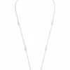 Pure Elements Dainty Station Pearl White Necklace