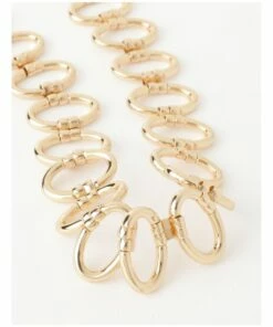Trent Nathan Sculptural Gold Link Necklace