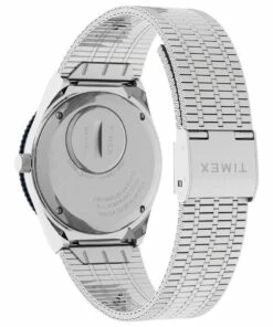 Timex Womens Q Silver Stainless Steel Analog Watch -RAY-BAN Online Store 827762320 4 720x928
