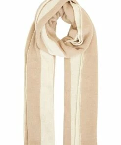 French Connection Camel Wool Blend Blanket Scarf