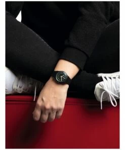 Swatch La Night Black Plastic Quartz Watch -RAY-BAN Online Store 828143830 4 720x928