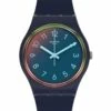 Swatch La Night Blue Blue Plastic Quartz Watch