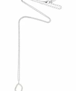 Estella Bartlett Pave Set Organic Circle Silver Necklace 5 Estella Bartlett Pave Set Organic Circle Silver Necklace -RAY-BAN Online Store 831616570 3 720x928