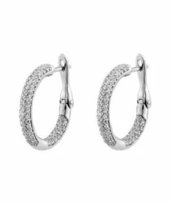 Sally Skoufis Cyclic Silver Huggie Earrings