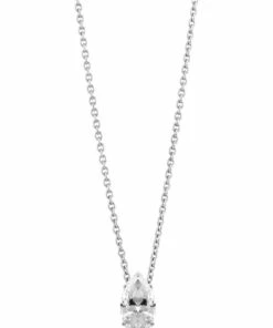 Sally Skoufis Natural Pendant Clear Necklace