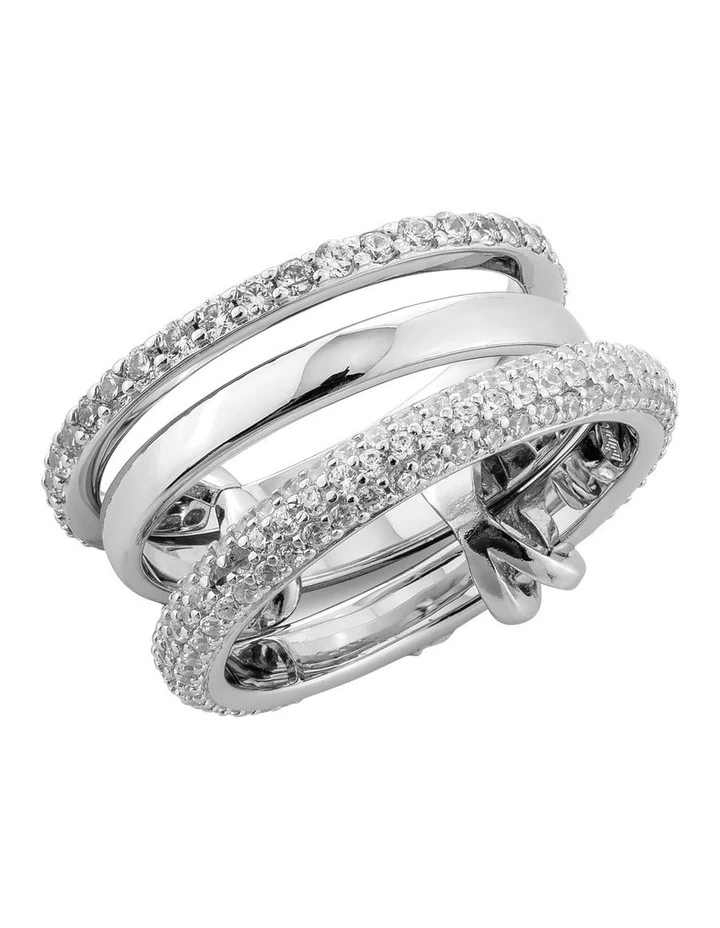 Sally Skoufis Cyclic 925 Silver Ring 1 Sally Skoufis Cyclic 925 Silver Ring