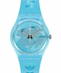 Swatch Love From A To Z Blue Quartz Watch