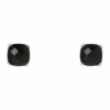 Gregory Ladner Square Faceted Stud Silver Earrings