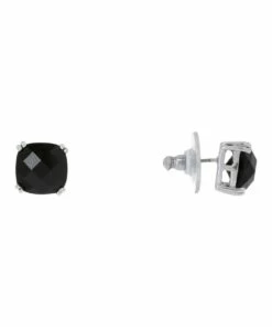 Gregory Ladner Square Faceted Stud Silver Earrings -RAY-BAN Online Store 833181320 2 1 720x928