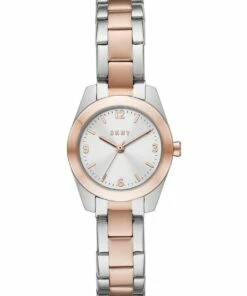 DKNY Nolita Silver/Rose Gold Stainless Steel Analog Watch NY2923