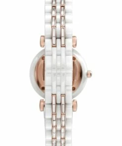 Emporio Armani White/Rose Gold Ceramic Analog Watch AR70004 -RAY-BAN Online Store 833686030 3 720x928