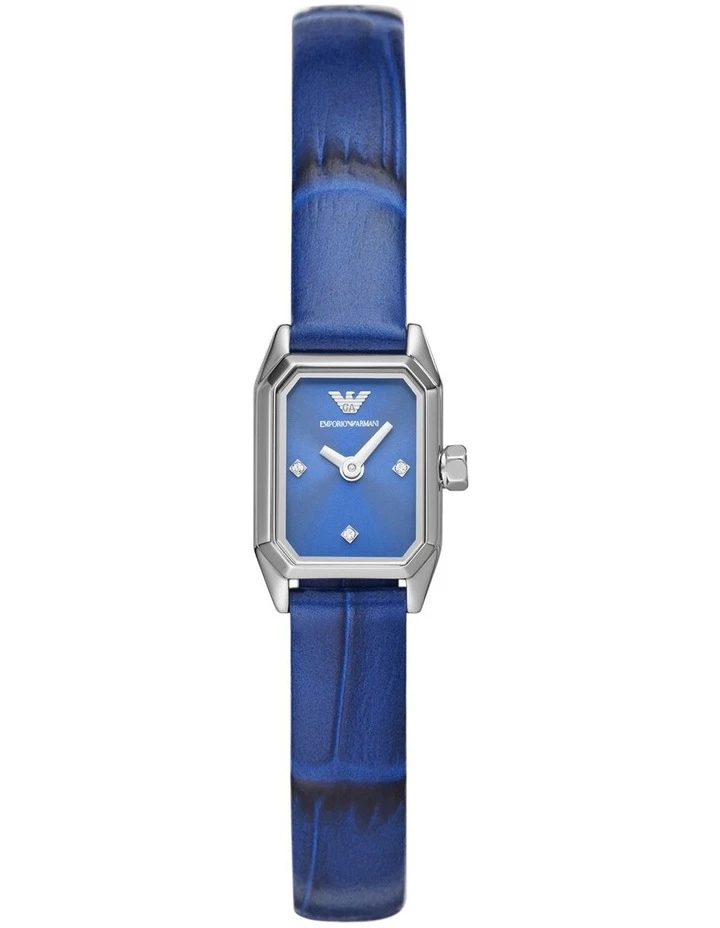 Emporio Armani Blue Leather Analog Watch AR11346 1 Emporio Armani Blue Leather Analog Watch AR11346