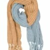 Billabong Collide Rib Knit Blue/ Tan Scarf