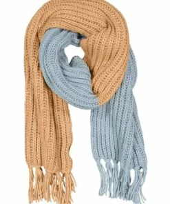 Billabong Collide Rib Knit Blue/ Tan Scarf