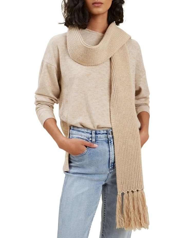 Seed Heritage Rib Knit Scarf 2 Seed Heritage Rib Knit Scarf - Image 2