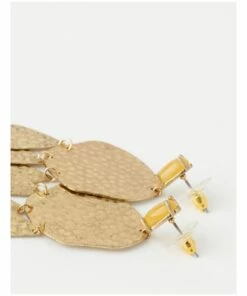 Piper Hammered Metal Stone Camel Drop Earrings -RAY-BAN Online Store 835290730 3 720x928