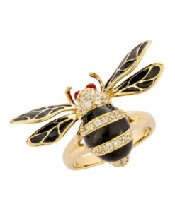 Sally Skoufis Wisdom Bee Gold Ring