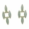 Oxford Minnie Amazonite Earrings Pale Gold/Aqua