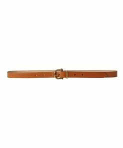Polo Ralph Lauren Leather Stirrup Skinny Belt