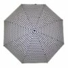 Shelta Chevron Pattern Black/ White Umbrella 3551