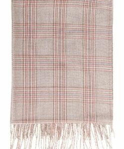 Belle & Bloom Aspen Plaid Pink Tassel Scarf -RAY-BAN Online Store 838986220 4 720x928