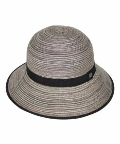 Rigon Kristen Brown/Beige Cloche Hat RL630