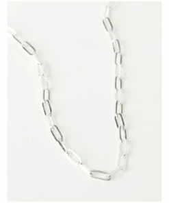 Von Treskow Thick Clip Chain Silver Necklace