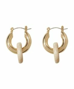 Seed Heritage Resin Hoop Earrings