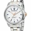 Maserati Successo Two Tone Silver Stainless Steel Sport Watch
