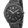 Maserati Stile Gun Metal Gunmetal Stainless Steel Sport Watch