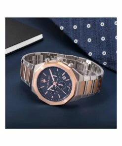 Maserati Stile Chrono Two Tone Rose Stainless Steel Chronograph Watch -RAY-BAN Online Store 840873160 6 720x928