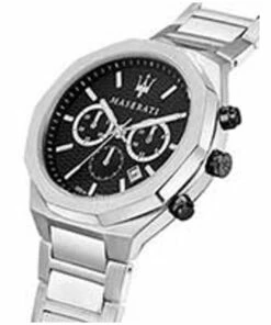 Maserati Stile Chrono Black Dial Bracelet Black Stainless Steel Chronograph Watch -RAY-BAN Online Store 840873250 5 720x928