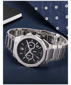 Maserati Stile Chrono Black Dial Bracelet Black Stainless Steel Chronograph Watch -RAY-BAN Online Store 840873250 6 720x928