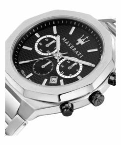Maserati Stile Chrono Black Dial Bracelet Black Stainless Steel Chronograph Watch -RAY-BAN Online Store 840873250 7 720x928