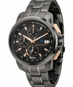 Maserati Successo Solar 45mm Gunmetal Watch R8873645001
