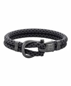 Paul Hewitt Phinity Black Nylon XL Bracelet