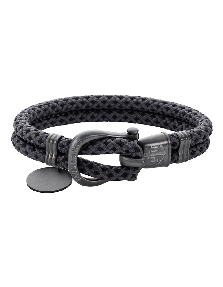 Paul Hewitt Phinity Black Nylon XL Bracelet 2 Paul Hewitt Phinity Black Nylon XL Bracelet - Image 2