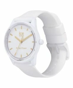 ICE-Watch Solar Power Gold Small White Silicone Solar Watch -RAY-BAN Online Store 841071340 3 720x928
