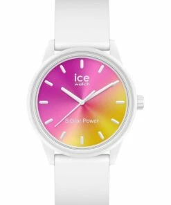 ICE-Watch Solar Power Sunset Small White Silicone Solar Watch
