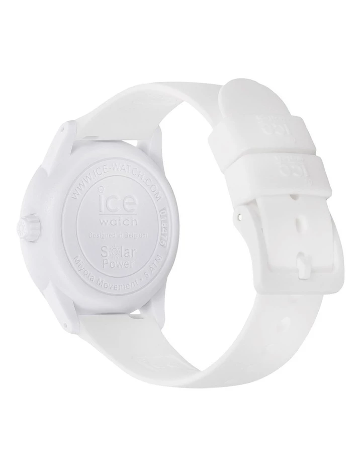 ICE-Watch Solar Power Sunset Small White Silicone Solar Watch 5 ICE-Watch Solar Power Sunset Small White Silicone Solar Watch - Image 5