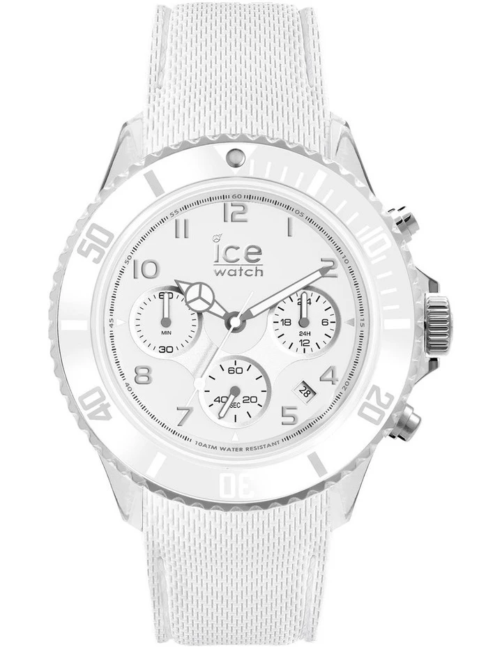 ICE-Watch Ice Dune Large White Silicone Chronograph Watch 1 ICE-Watch Ice Dune Large White Silicone Chronograph Watch