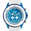 ICE-Watch Ice Dune White Superman Blue Large White Silicone Chronograph Watch