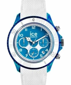 ICE-Watch Ice Dune White Superman Blue Large White Silicone Chronograph Watch