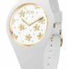 ICE-Watch Ice Flower Precious Small White Silicone Quartz Watch